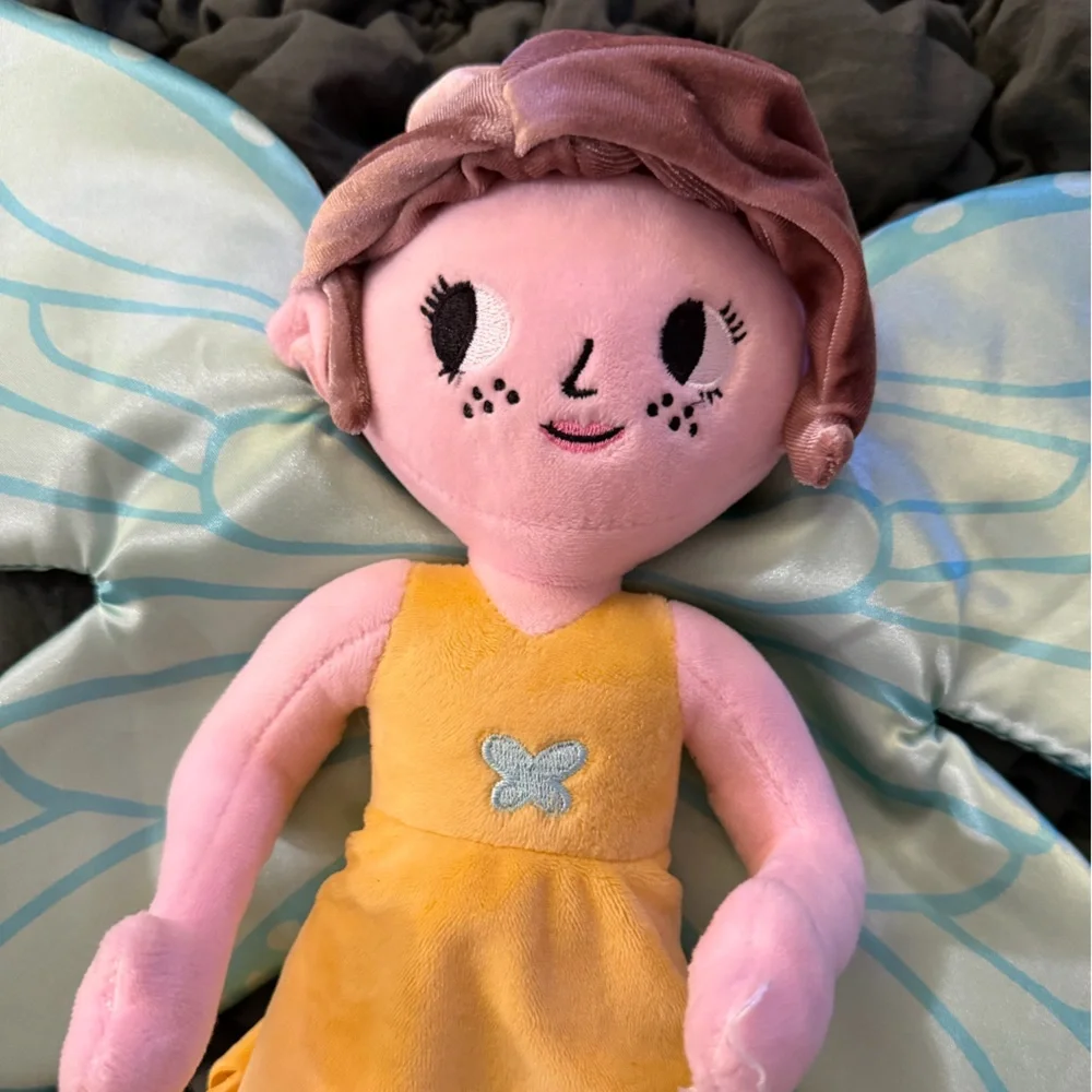 Tiny Dreamer Yellow/Blue Princess Butterfly‎ Fairy Stuffed Toy 18in